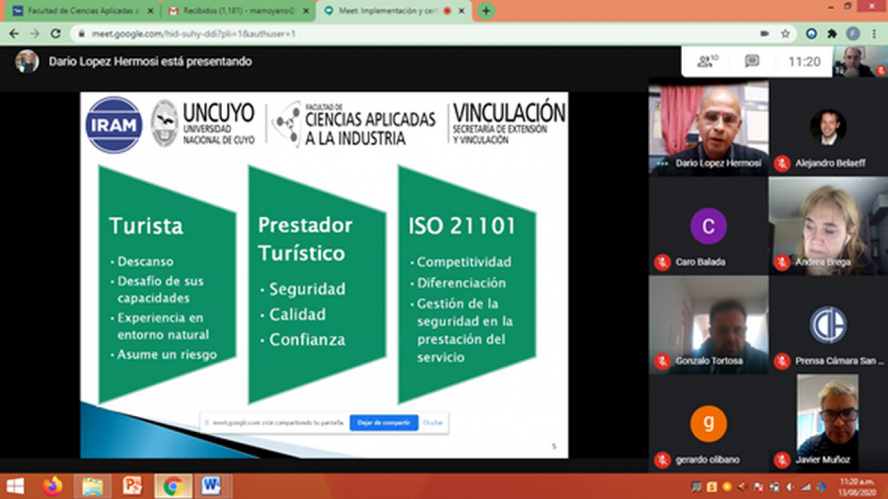 imagen Empresas locales junto con la FCAI y Territorio de la UNCuyo trabajan para certificar Normas ISO de calidad