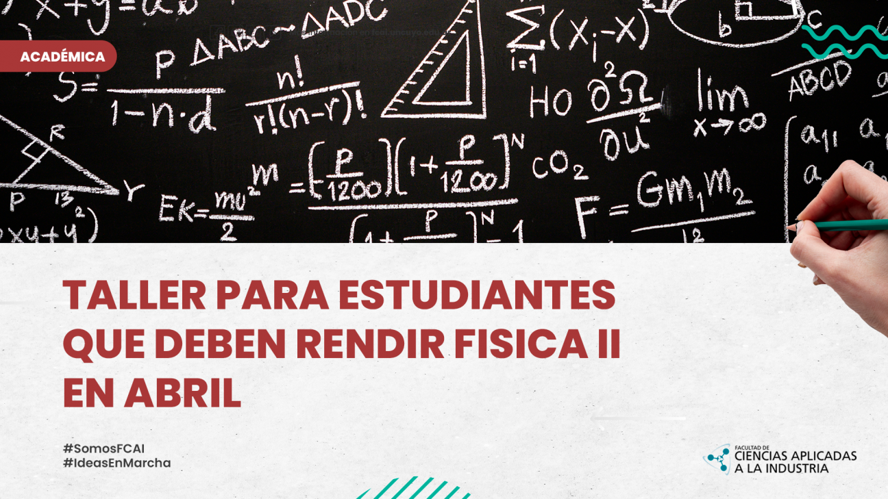 imagen Taller para estudiantes que deben rendir FISICA II en ABRIL