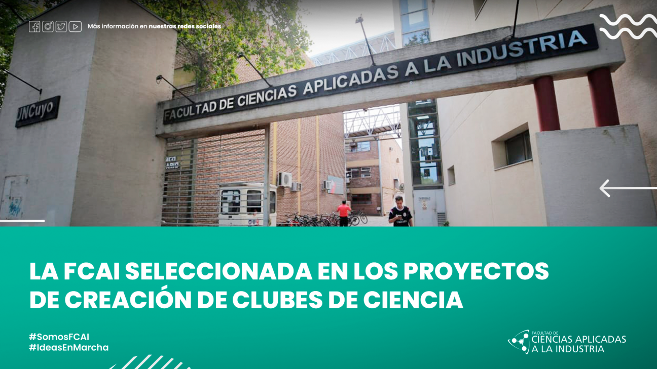 imagen La FCAI seleccionada en los proyectos de creación de clubes de ciencia