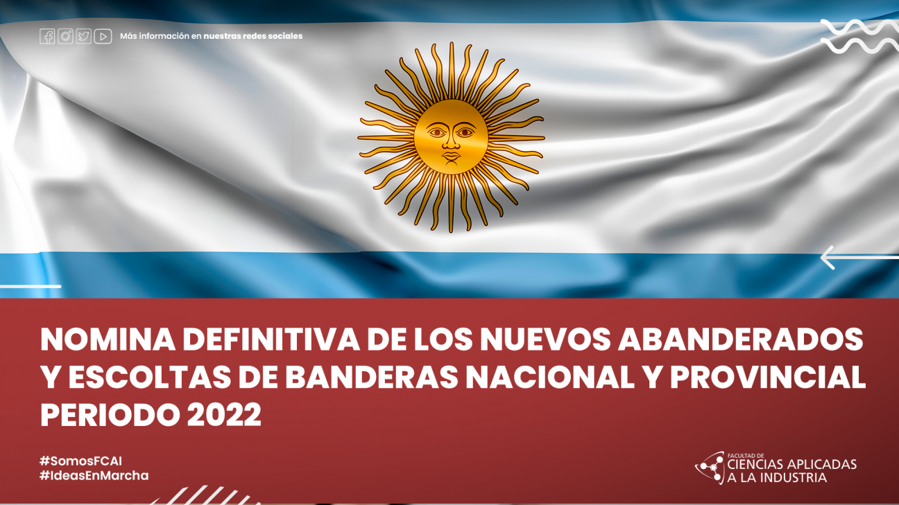 imagen Nomina definitiva de los nuevos abanderados y escoltas de banderas nacional y provincial periodo 2022