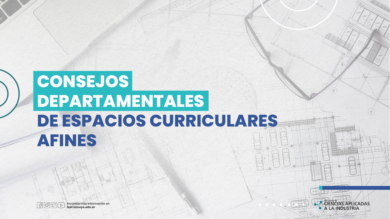 imagen Consejos departamentales de espacios curriculares afines