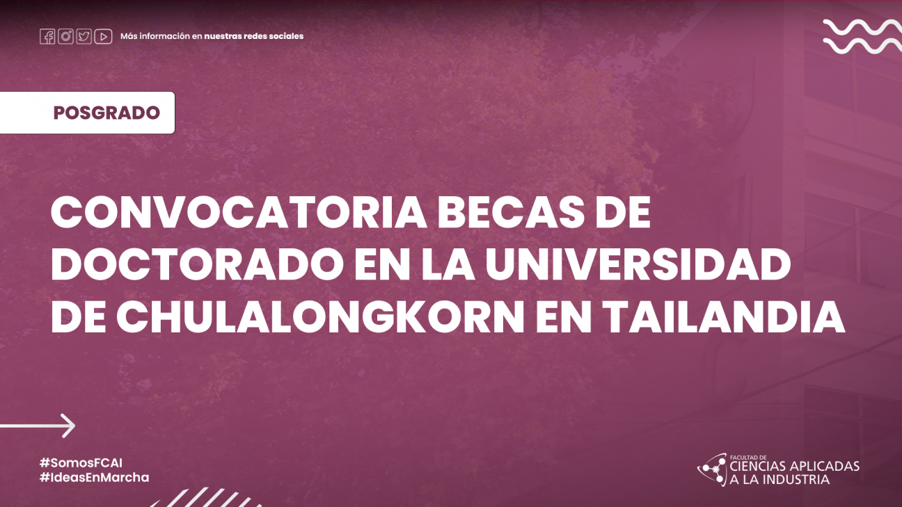 imagen Convocatoria Becas de Doctorado en la Universidad de Chilalongkorn en Tailandia