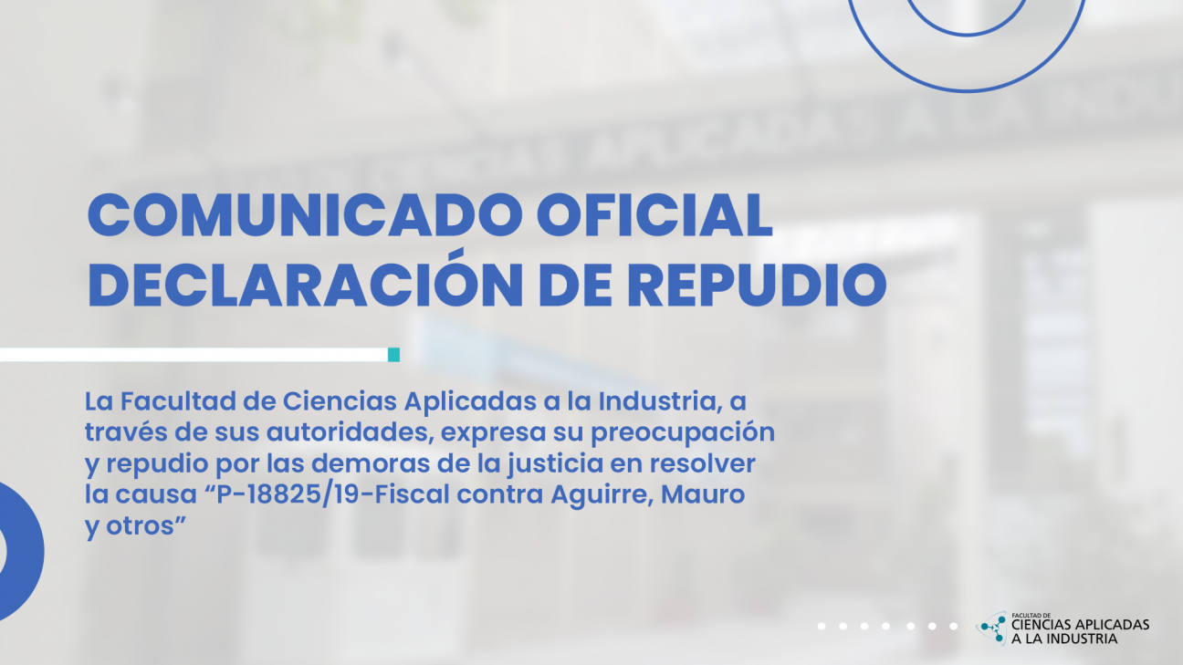 imagen COMUNICADO OFICIAL. DECLARACIÓN DE REPUDIO.