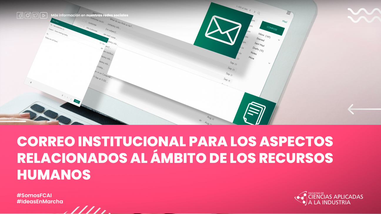 imagen Correo institucional para los aspectos relacionados al ámbito de los recursos humanos