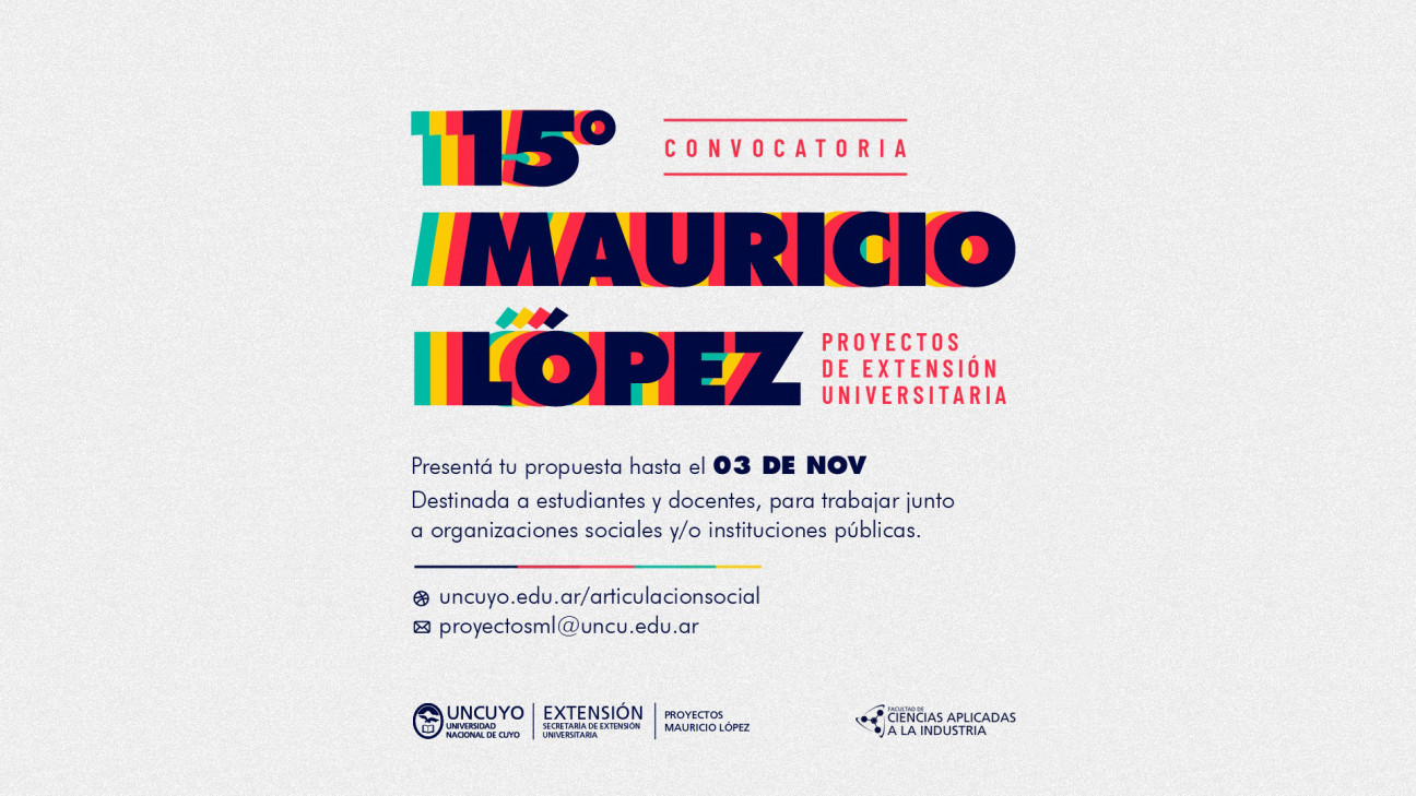 imagen SE ENCUENTRA ABIERTA LA 15ta CONVOCATORIA DE PROYECTOS MAURICIO LÓPEZ