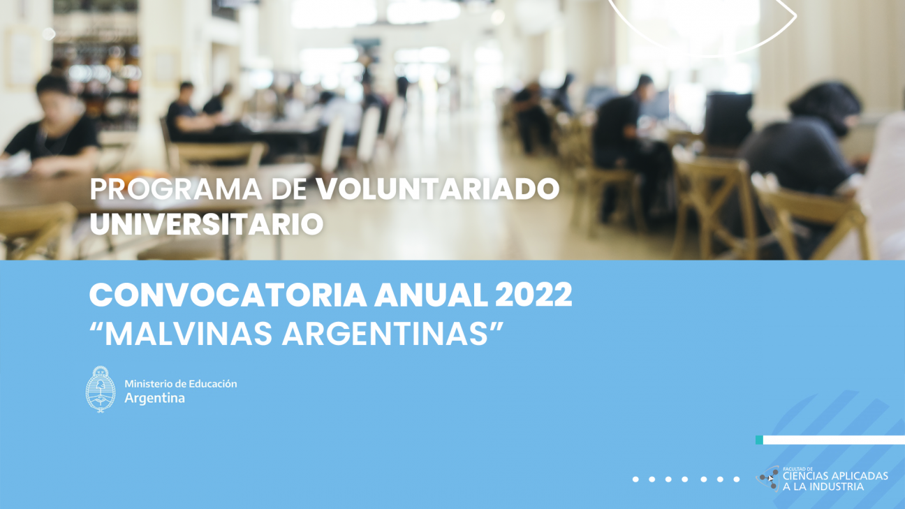 imagen VOLUNTARIADO UNIVERSITARIO - CONVOCATORIA "MALVINAS ARGENTINAS"