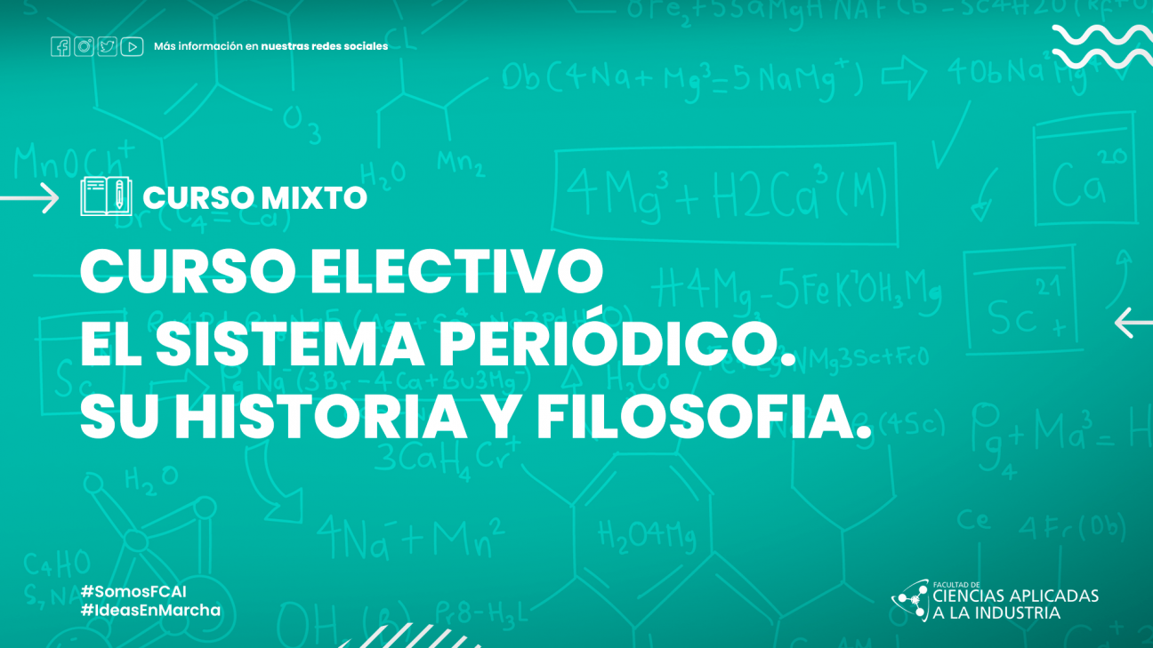 imagen Curso Electivo EL SISTEMA PERIÓDICO. SU HISTORIA Y FILOSOFIA.