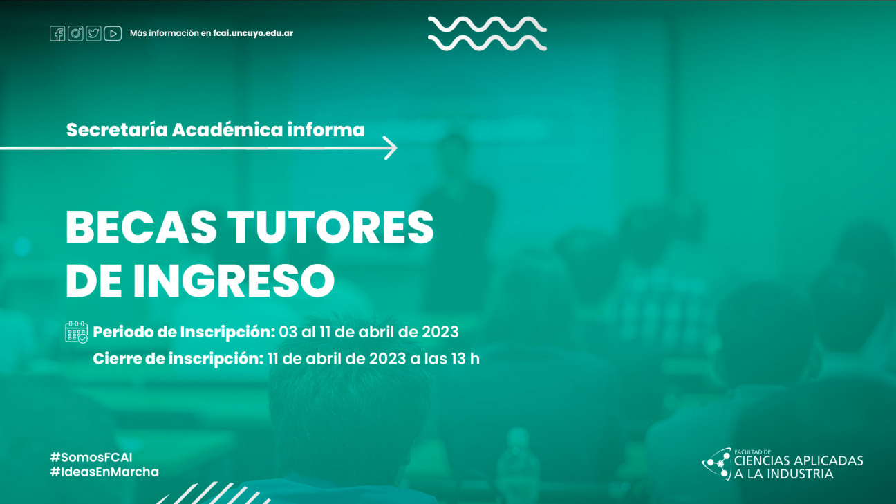 imagen Convocatoria a Becas Tutores Ingreso