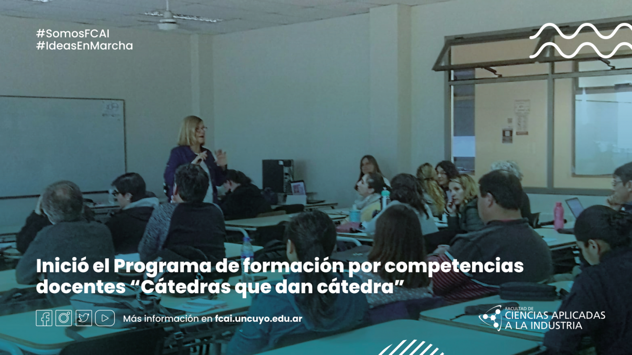 imagen Inició el Programa de formación por competencias docentes "Cátedras que dan cátedra"