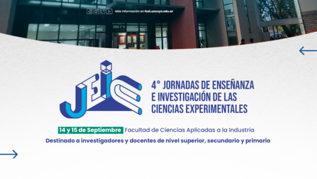 imagen IV Jornadas de Enseñanza e Investigación de las Ciencias Experimentales- JEICE 2023